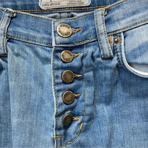 FREE PEOPLE Distressed Skinny Jeans Size 27 - Picture 4 of 7